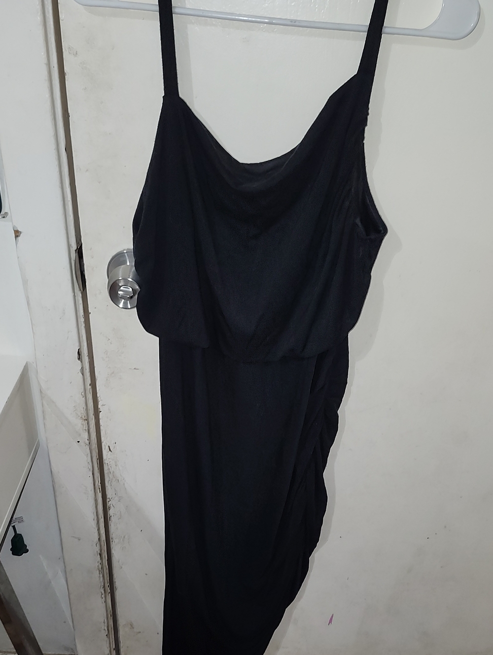 sofia by sofia vergara Black Asymmetrical Slip Dress
